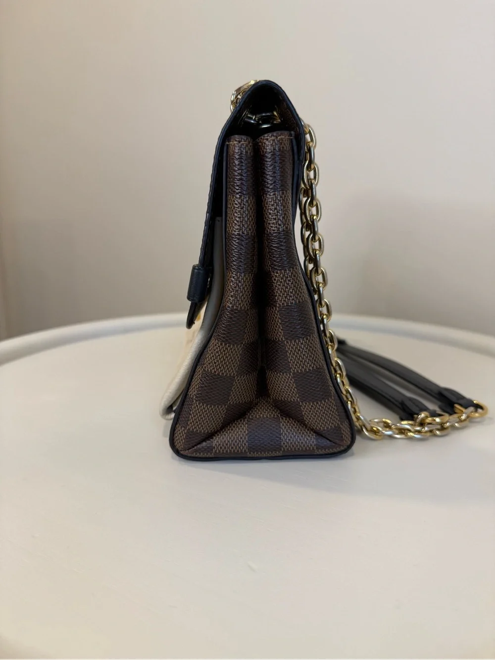 Authentic- Louis Vuitton Vavin PM – Damier Ebene / Creme
